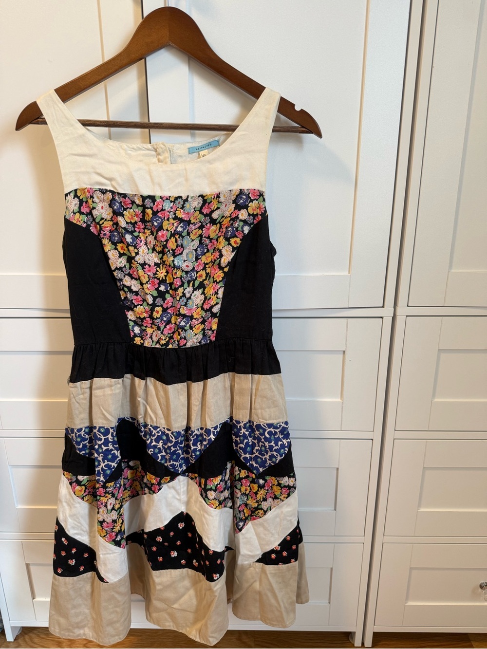Anthropologie Floral Patchwork Dress